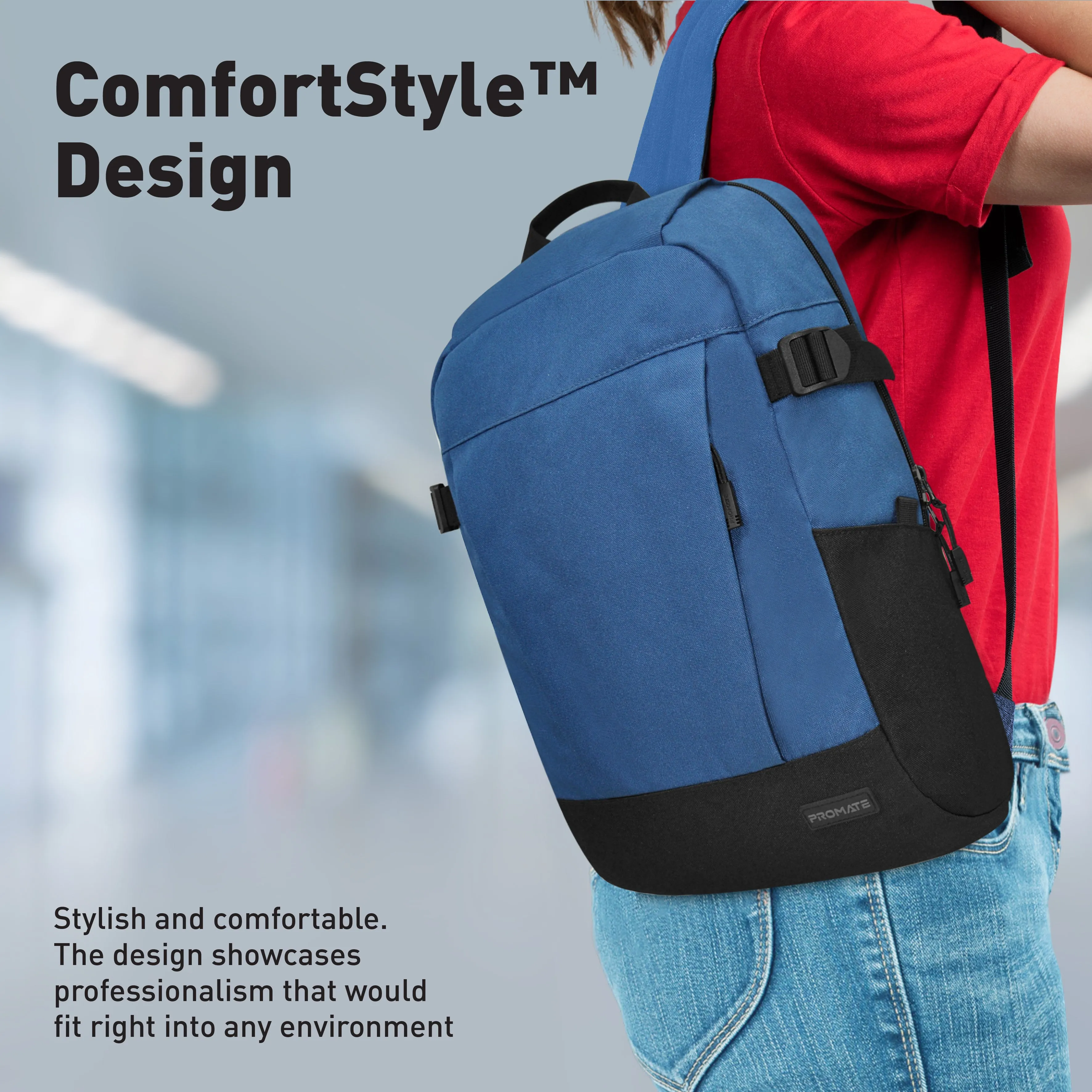 15.6" ComfortStyle™ Laptop Backpack with Large Compartments