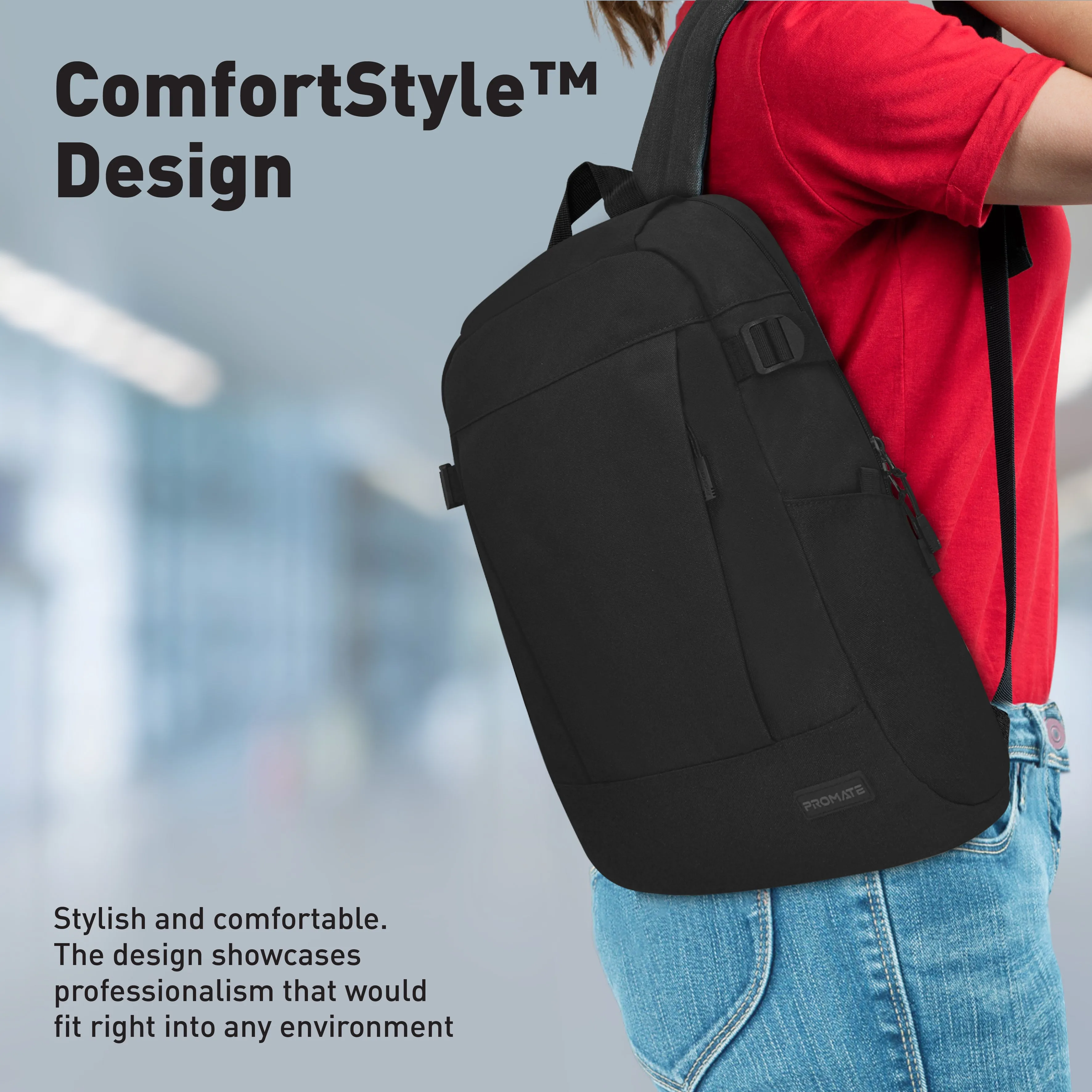 15.6" ComfortStyle™ Laptop Backpack with Large Compartments