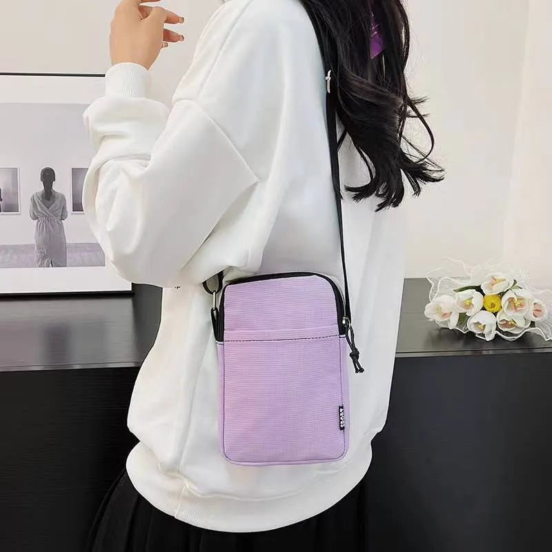 Adjustable Strap Small Crossbody Zip Closure Bag