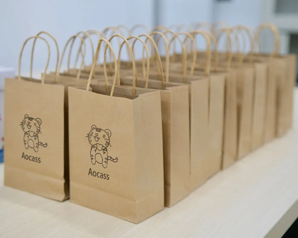 Aocass gift bag,Paper Bags with Handles Mixed Size Bags Recyclable Kraft Paper Shopping Bags, Craft Bags, for Gifts, Shopping, Packaging, Merchandise, Grocery and Craft