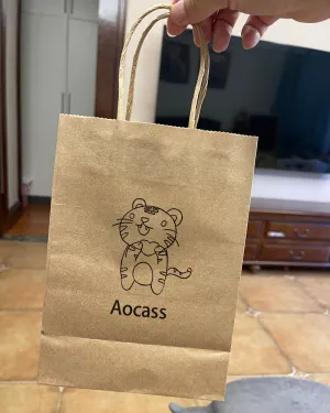 Aocass gift bag,Paper Bags with Handles Mixed Size Bags Recyclable Kraft Paper Shopping Bags, Craft Bags, for Gifts, Shopping, Packaging, Merchandise, Grocery and Craft