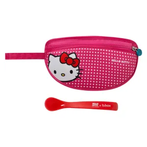 B.box Hello Kitty Travel Bib   Silicone Spoon - Pop Star