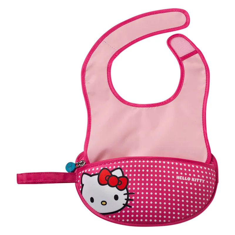 B.box Hello Kitty Travel Bib   Silicone Spoon - Pop Star