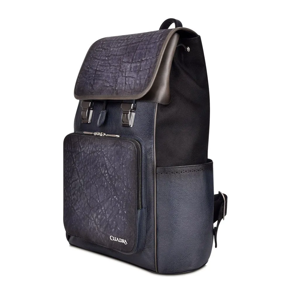 BO444EL - Cuadra dusty navy fashion elephant backpack for men or women