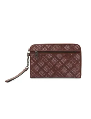 Bottega Veneta Leather Red Wristlet