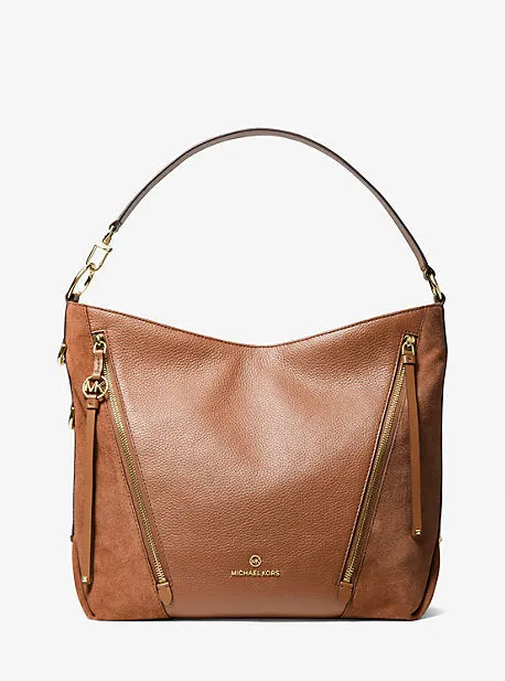 Brooklyn Large Pebbled Leather Shoulder Bag