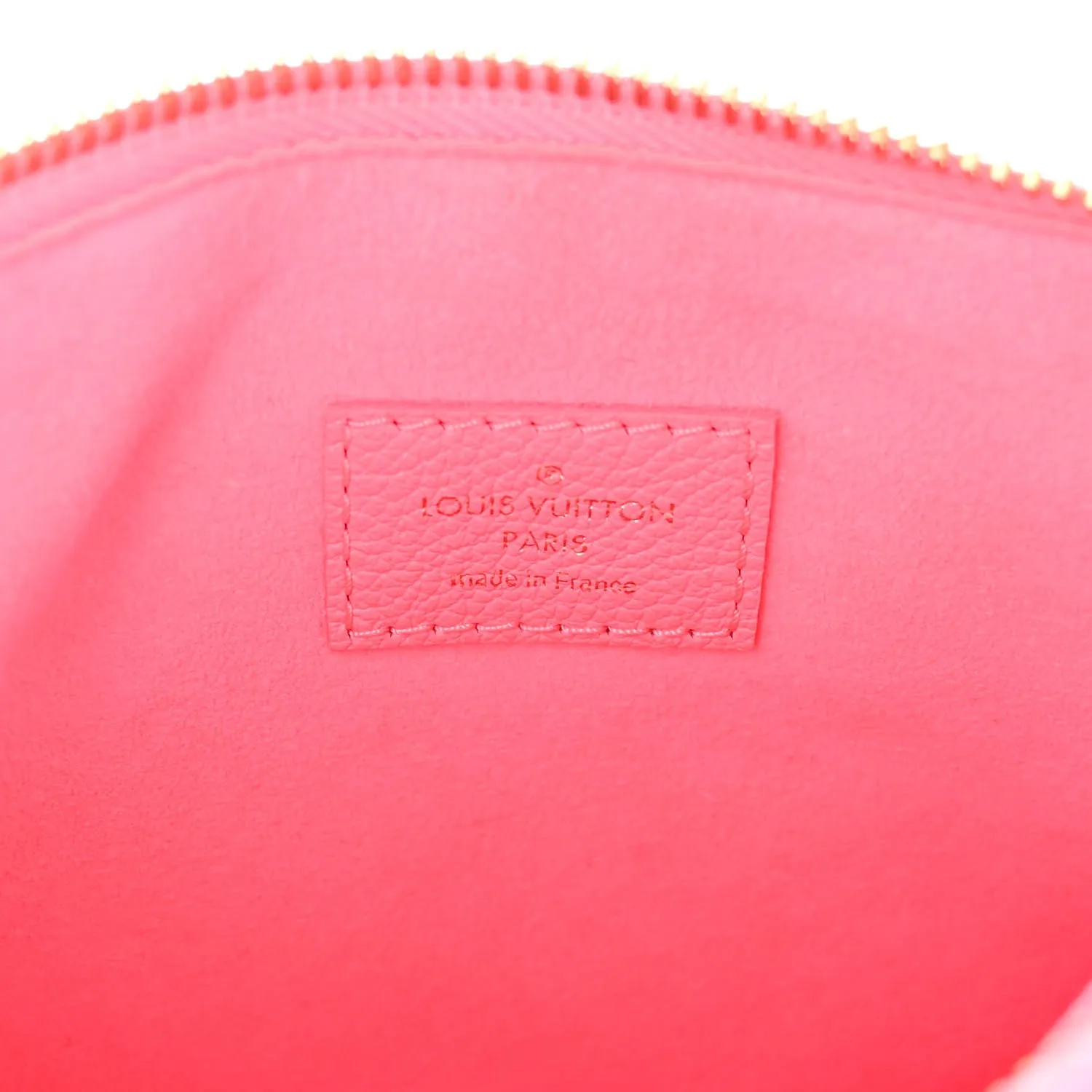 Calfskin Embossed Monogram Coussin BB Rose Fluo