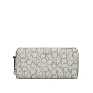 Calvin Klein Hudson Zip Around Wallet In Grey - H2GJ832