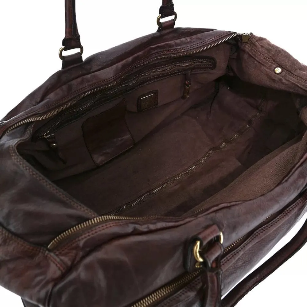 Campomaggi Tokio Trolley Leather Duffle Bag