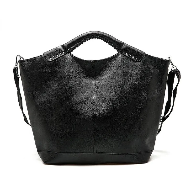 Casual Hobos Style Women's Leather Shoulder Bag With Large Capacity