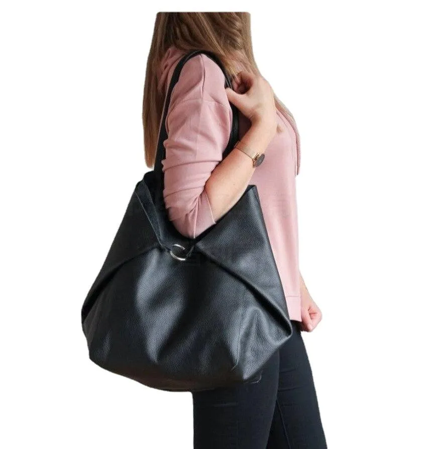 Casual Luxury Women's Over Large Soft Leather Tote Bags