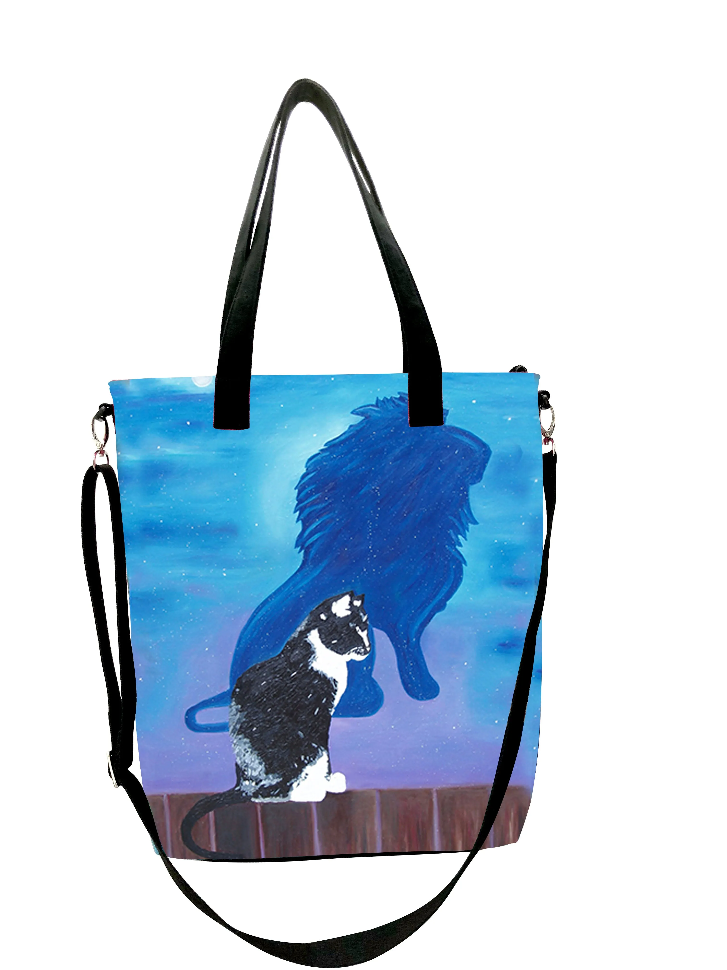 Cat Canvas Shoulder Bag - Antoine’s Shadow