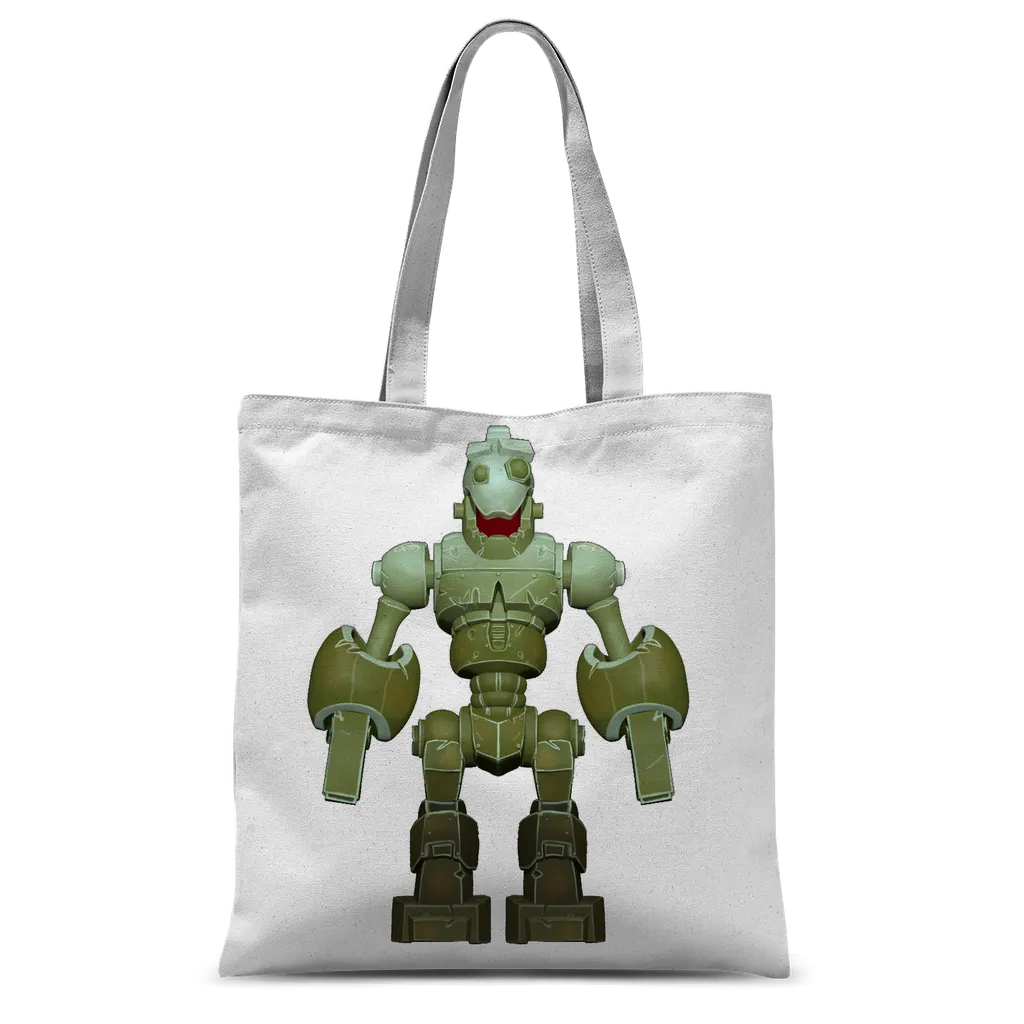 CG Robot Character Classic Sublimation Tote Bag