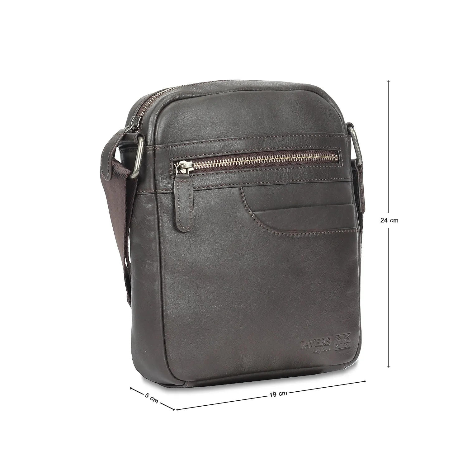 Chic Sling Crossbody bag for Men - Brown