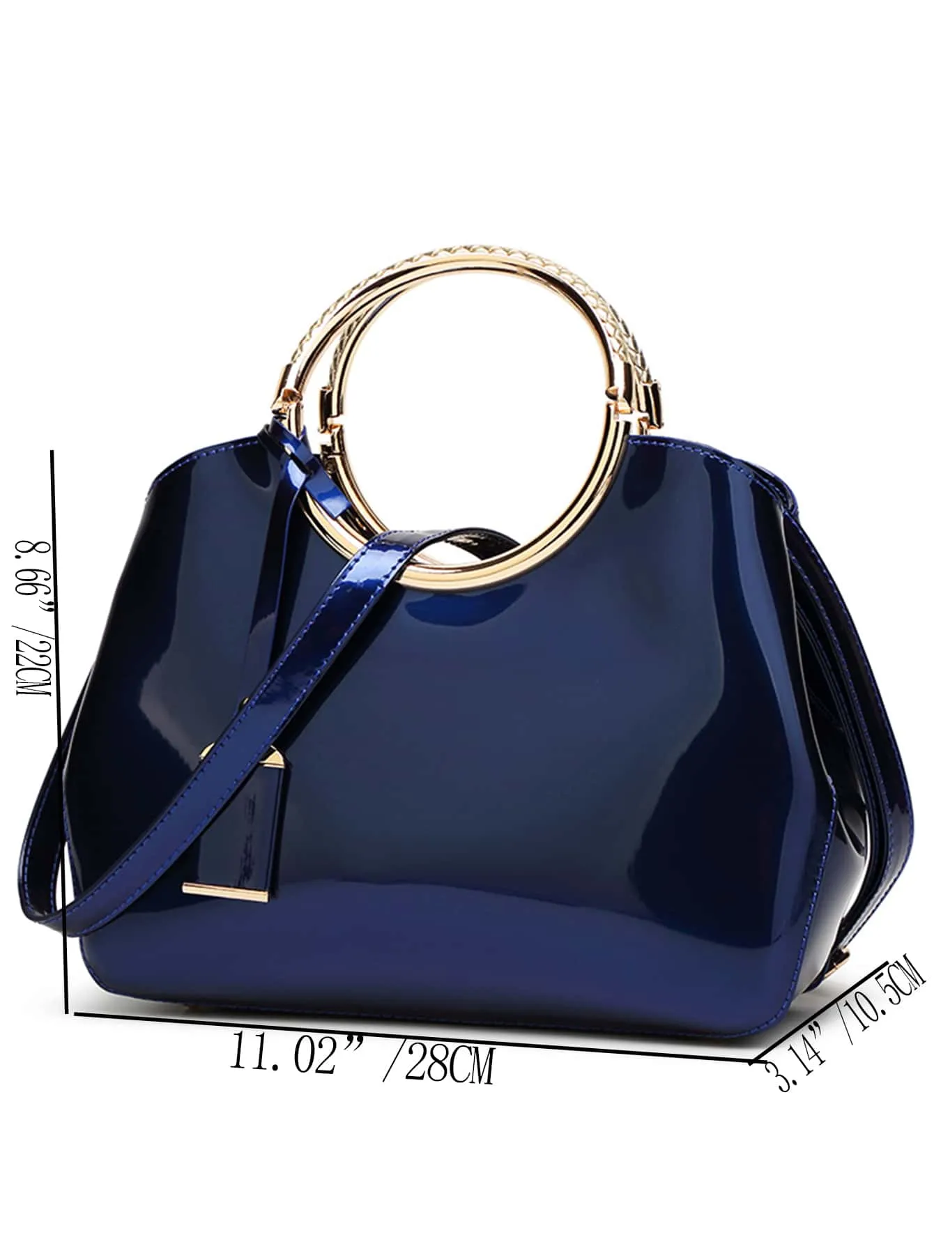 Classic Double Handle Square Handbag