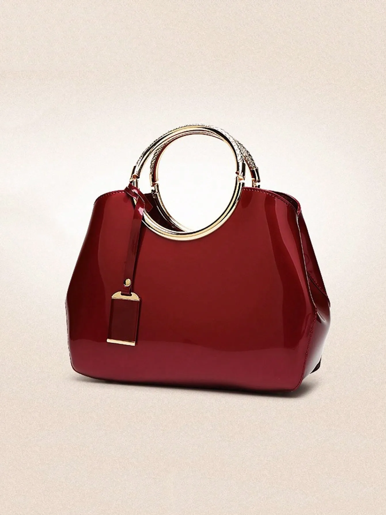 Classic Double Handle Square Handbag