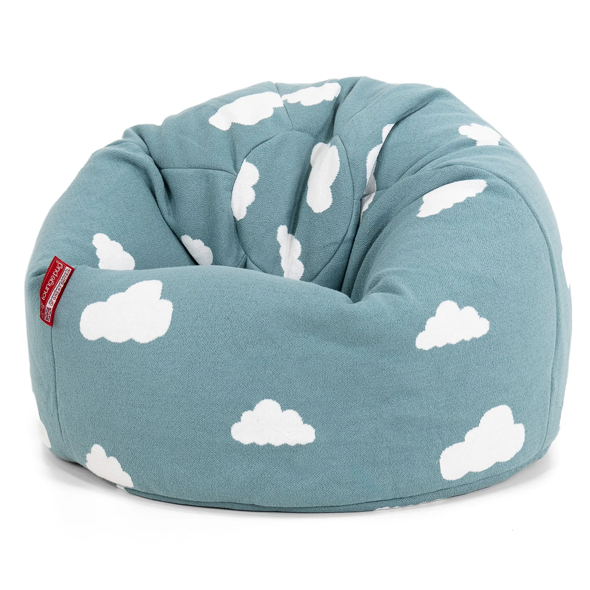 Classic Kids Bean Bag Chair 1-5 yr - Knitted Cloud Blue