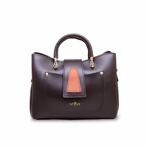 Coffee Formal Hand Bag P55474