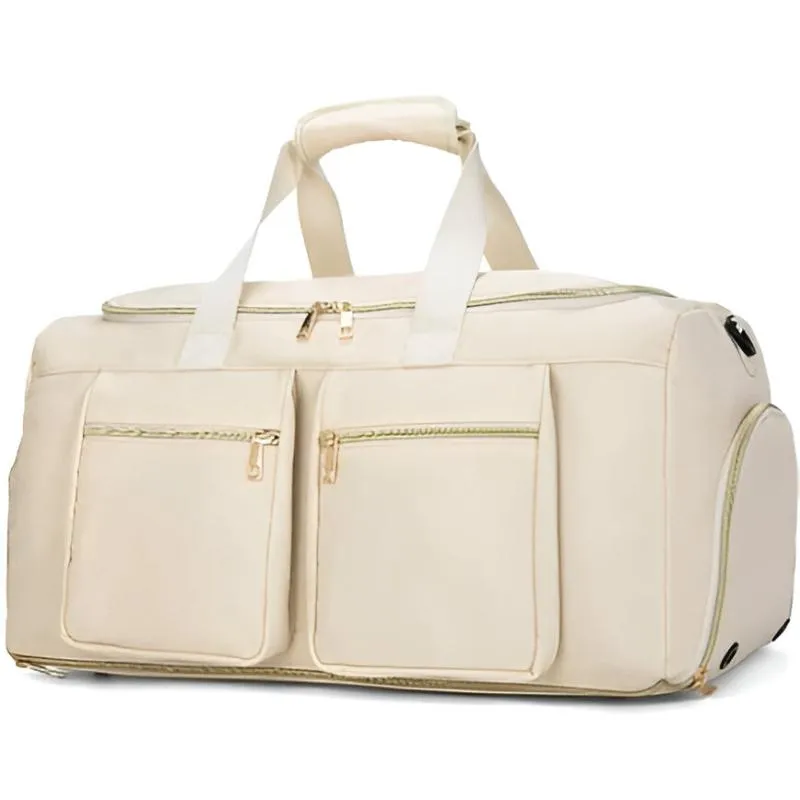 Compact Duffel Bag With Shoe Compartment