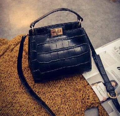 crossbody bags for women New women Messenger bag crocodile PU leather mini cat shoulder bag handbag sac a main femme de marque