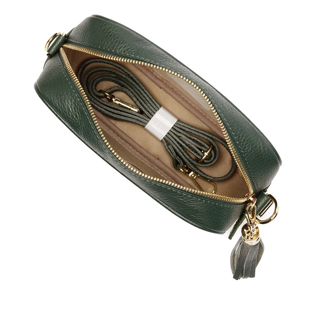 Crossbody Bottle Green (Baroque strap)