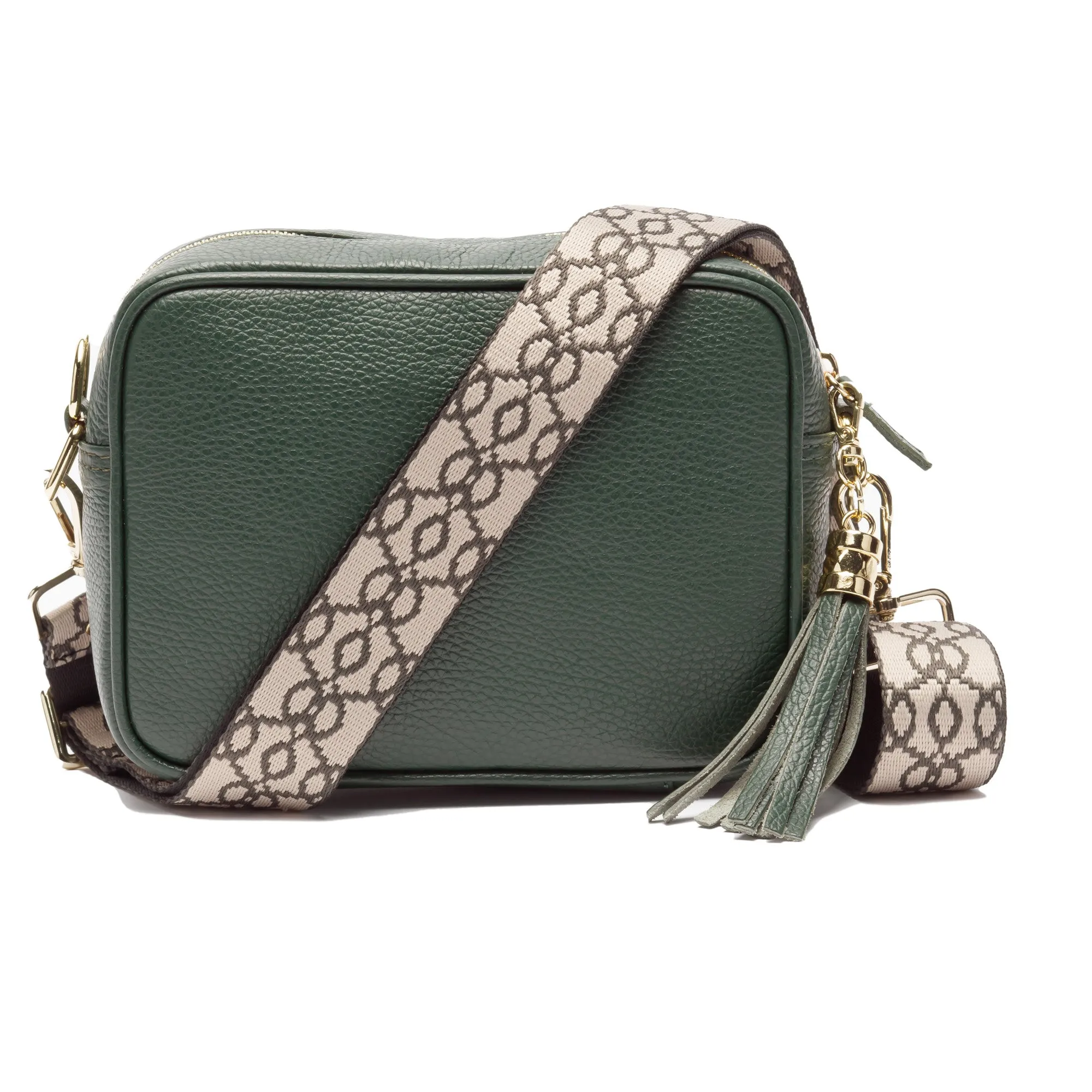 Crossbody Bottle Green (Baroque strap)