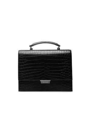 Embossed Croc Babylone Bag