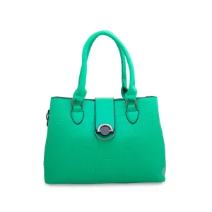 Green Formal Hand Bag P35891