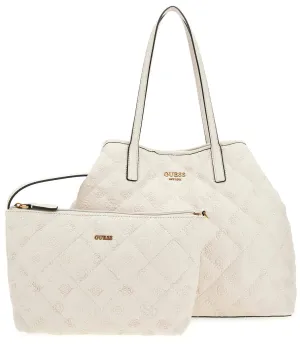 Guess Vikky Tote Peony Large In Stone For Women