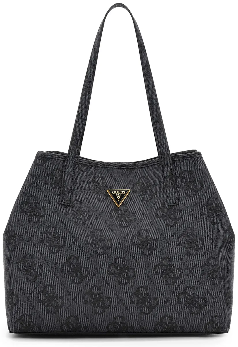 Guess  Vikky Tote Peony Large Shopper 2 in 1 In Coal For Women