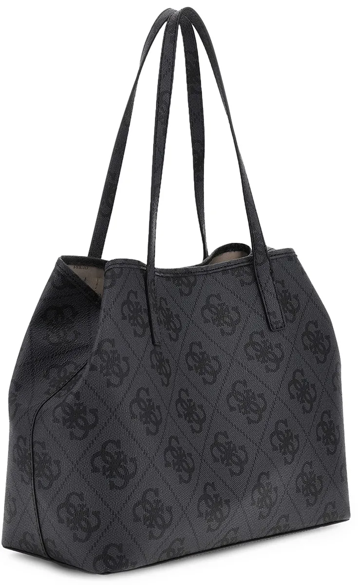 Guess  Vikky Tote Peony Large Shopper 2 in 1 In Coal For Women