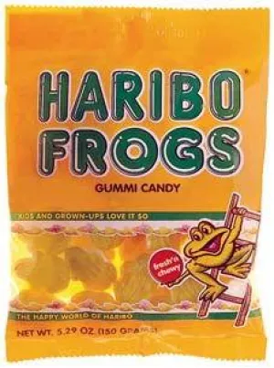 Haribo Gummi Frogs 5 Ounce Bags