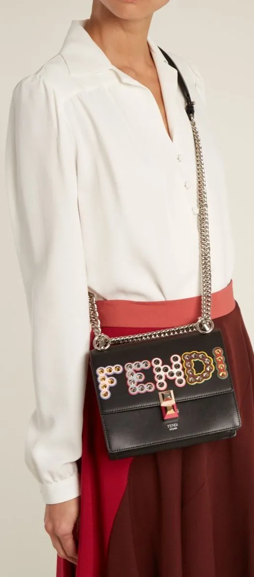 Kan I MCL Leather Shoulder Bag - Black, Peonia Pink, Pearl Gray