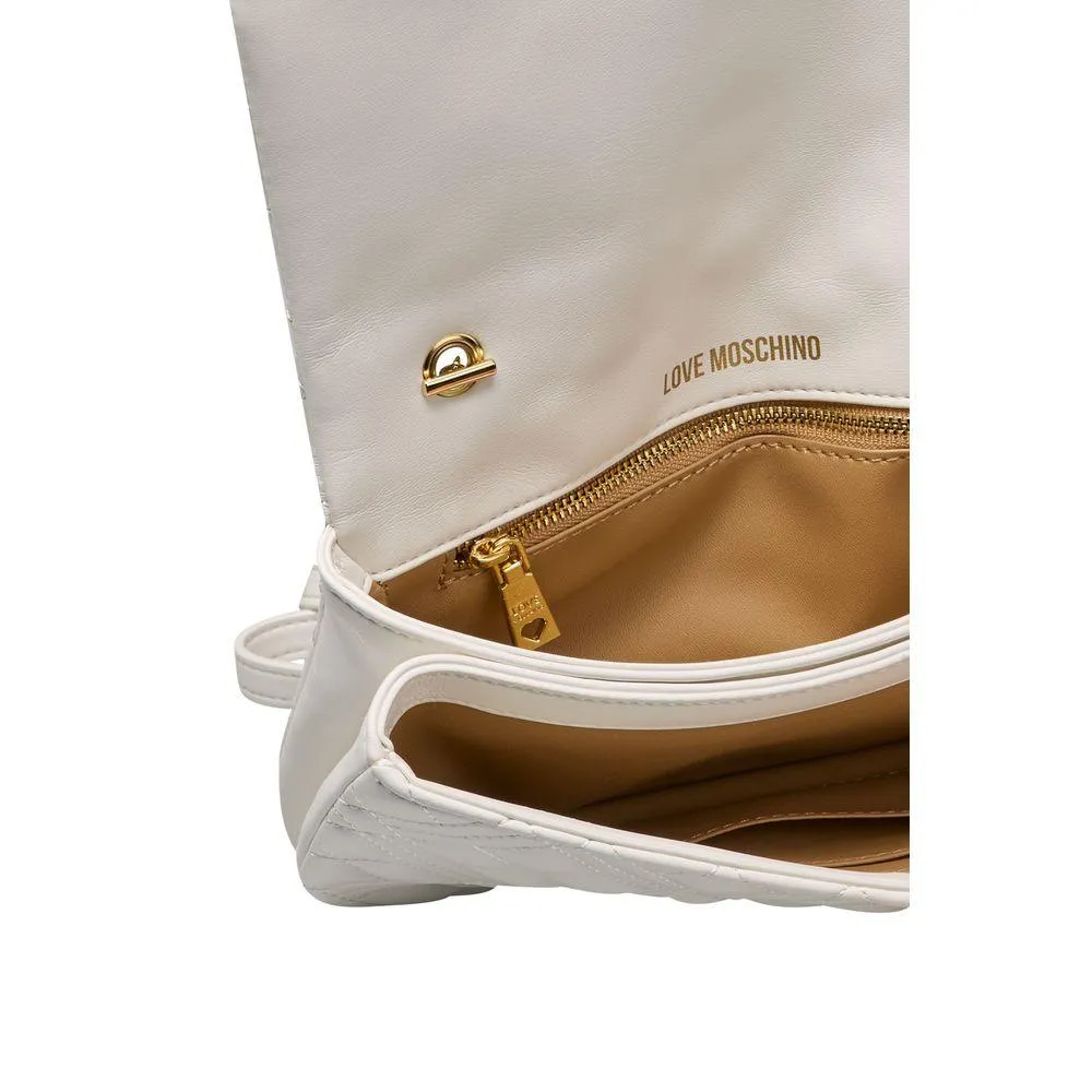 Love Moschino White Polyethylene Women Crossbody Bag