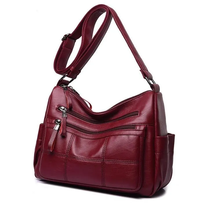 Luxury Ladies' Soft Leather Shoulder Bags