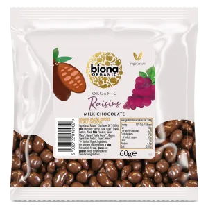 MILK CHOCOLATE COATED RAISINS