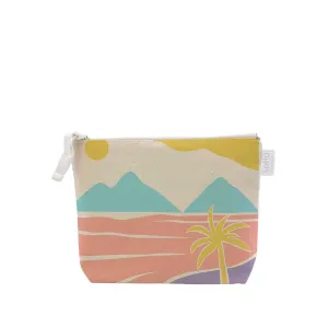 Mokulua Islands Abstract Cosmetic Bag, Large