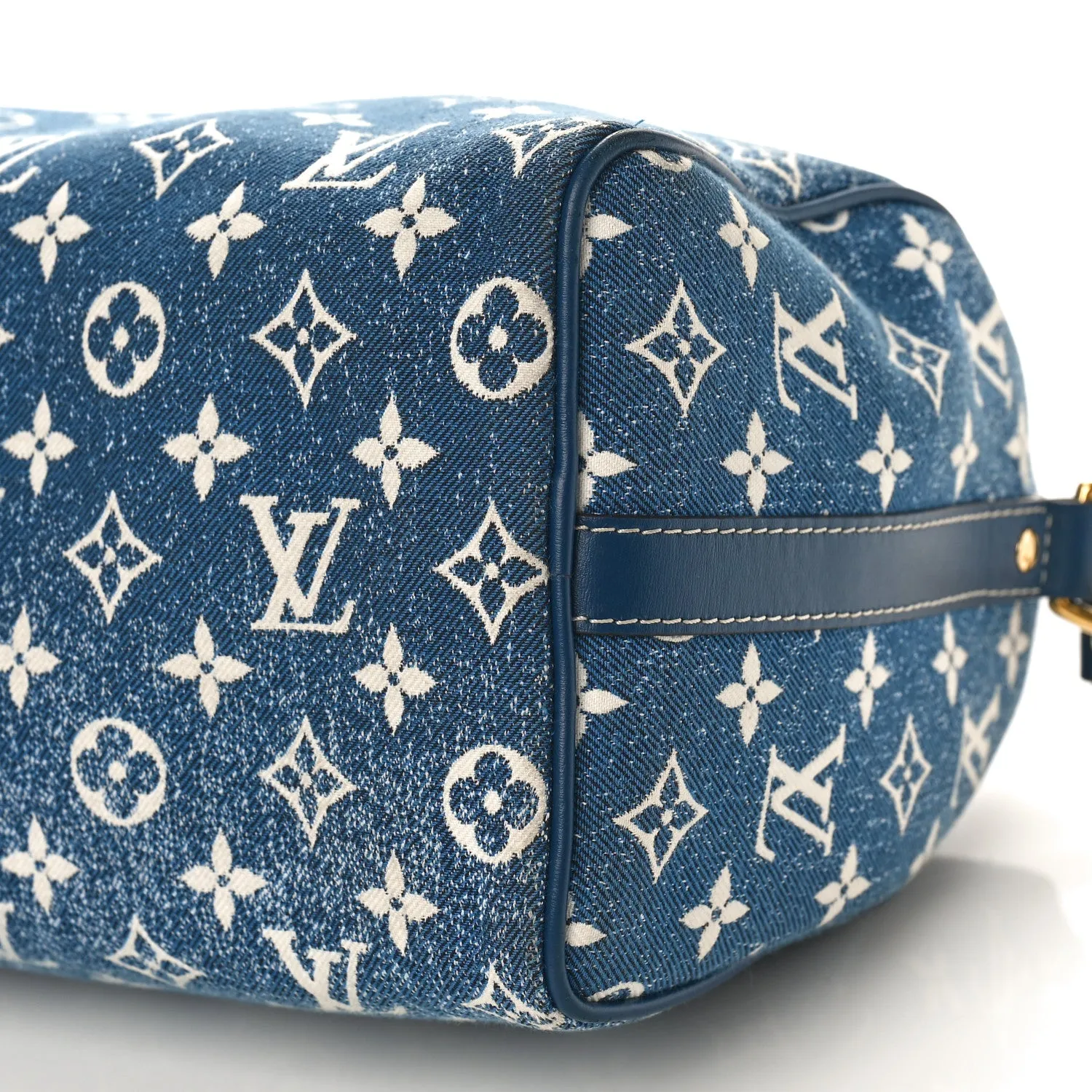 Monogram Jacquard Denim Speedy Bandouliere 25 Blue