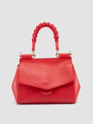 NOLITA WOVEN 223 - Red Leather Handle Bag