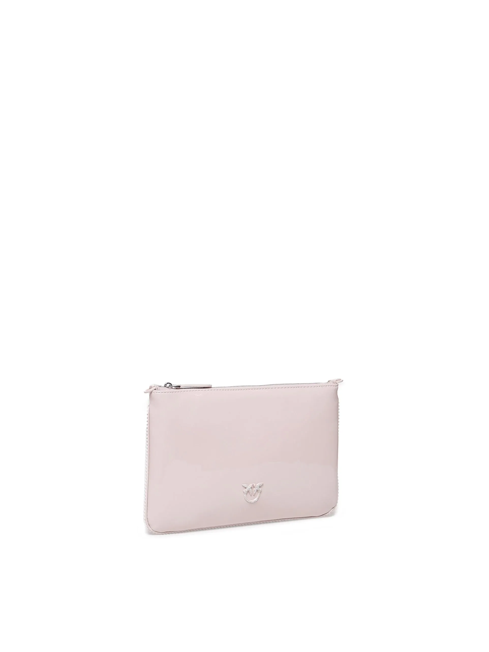 Pale Pink Rhinestone Clutch Bag