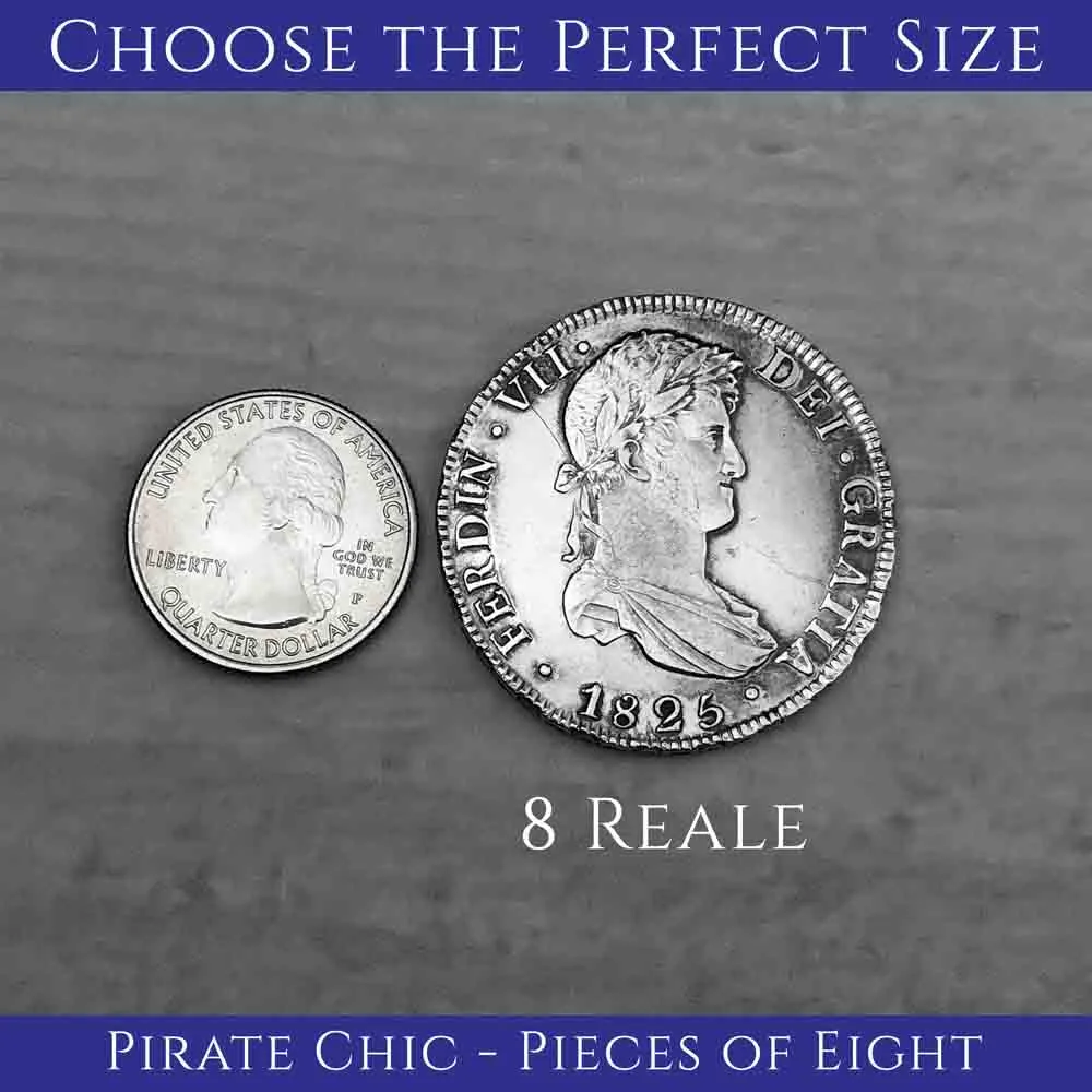 Pirate Chic Silver 8 Reale Spanish Portrait Dollar Dated 1797 - the Legendary "Piece of Eight" Pendant | Artifact #8888