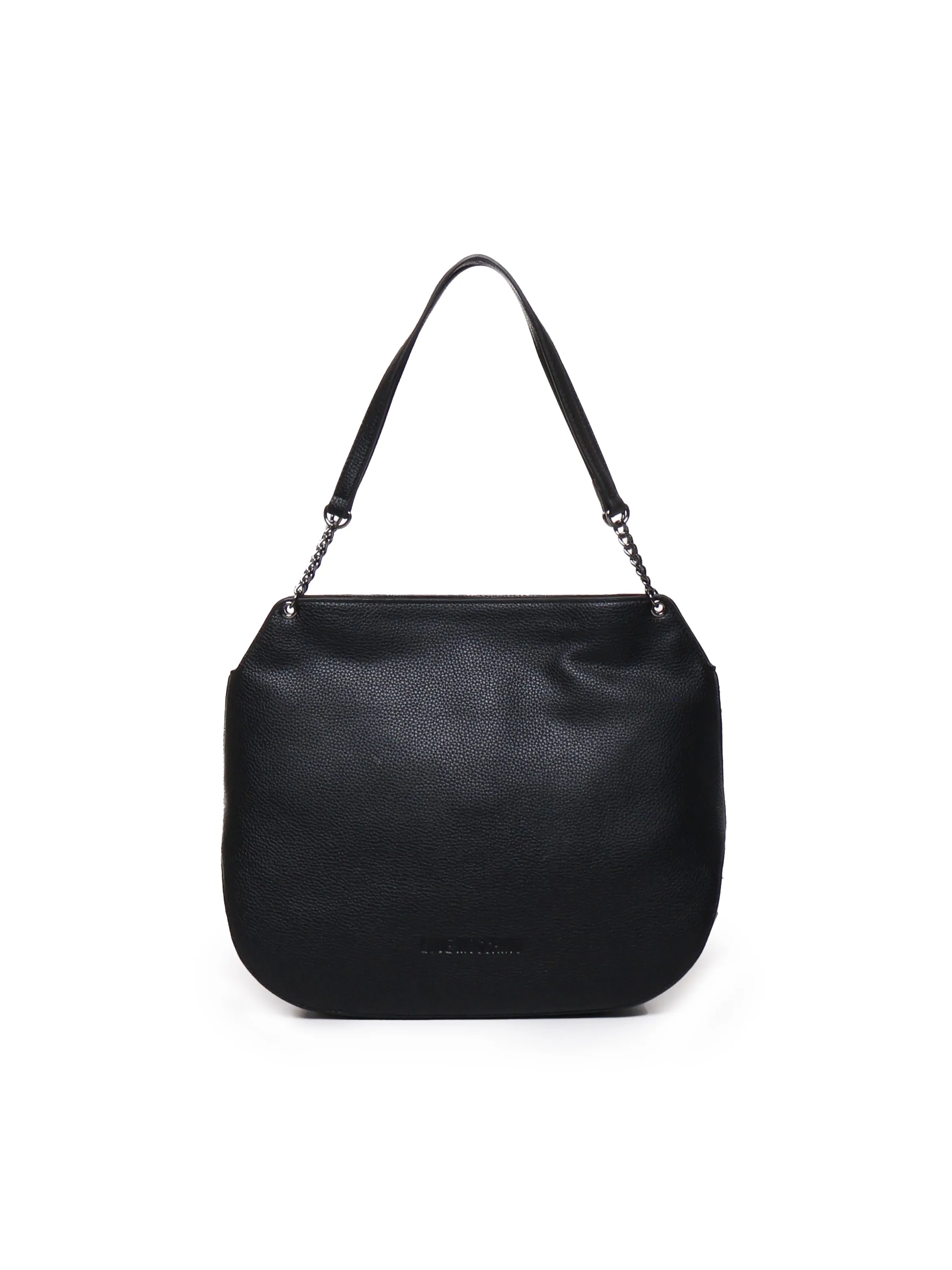 Rounded Shoulder Bag in Black