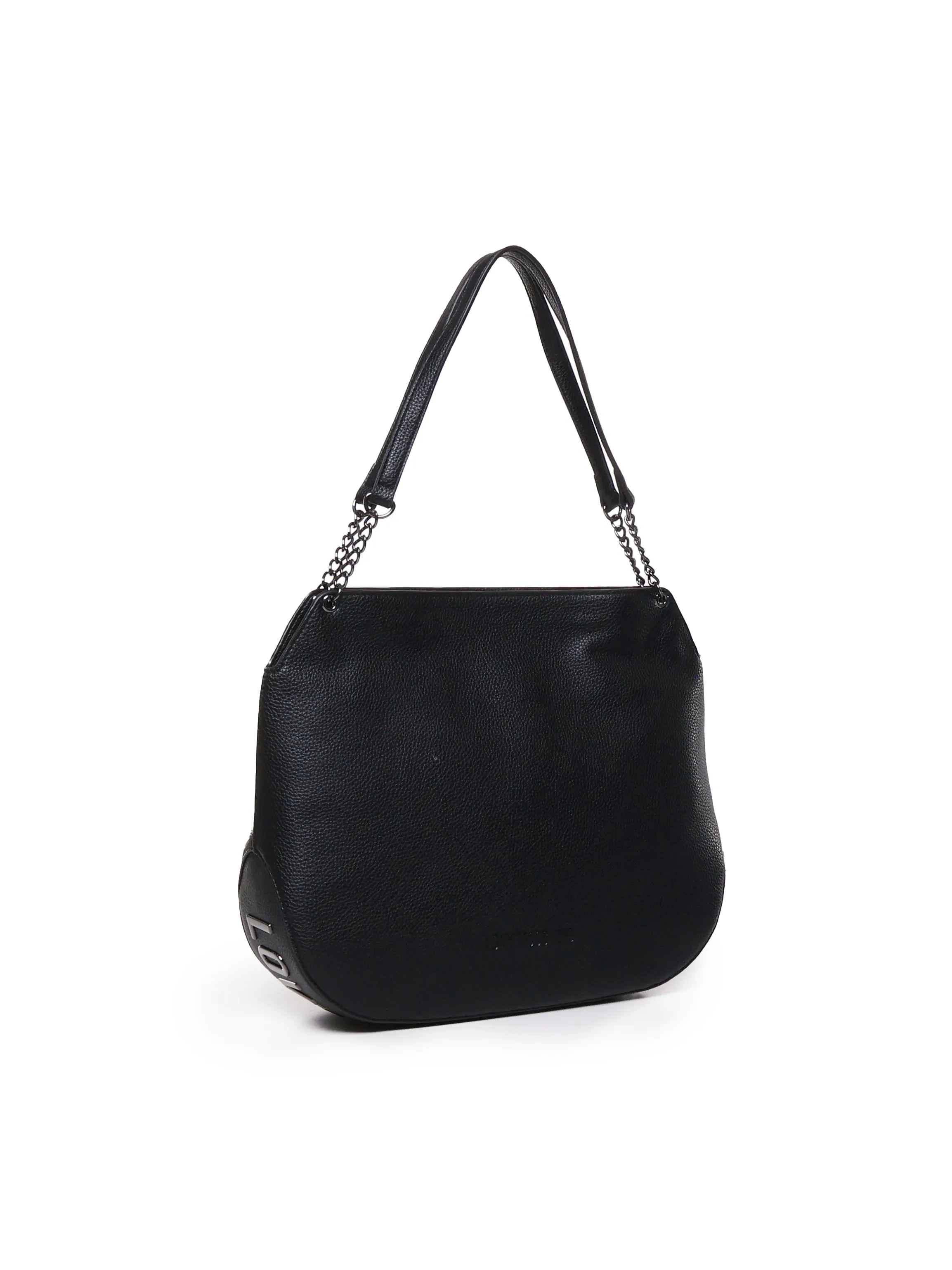 Rounded Shoulder Bag in Black