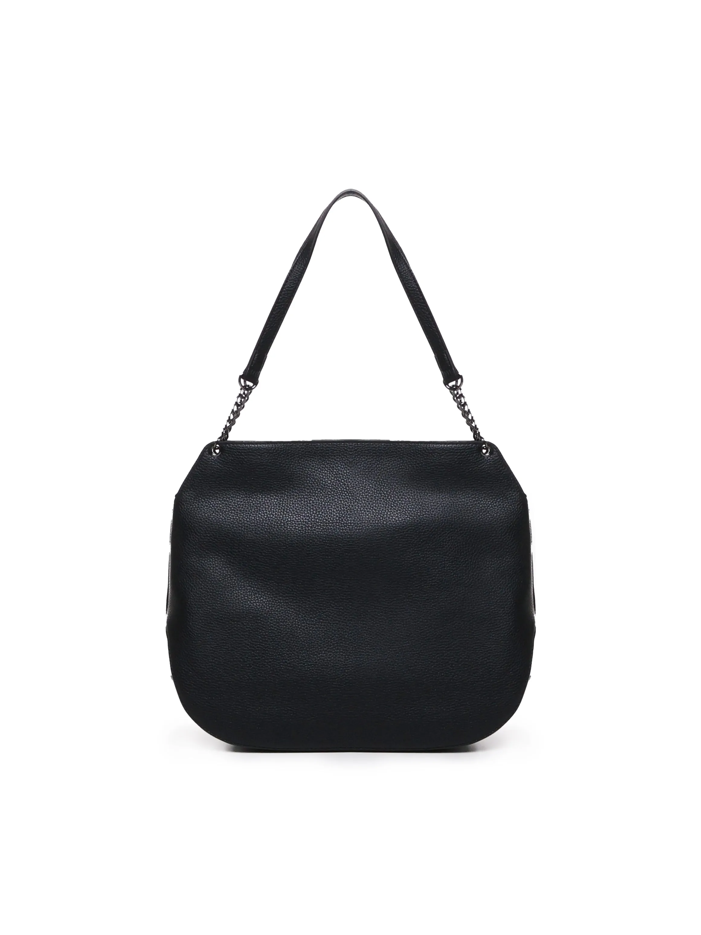 Rounded Shoulder Bag in Black