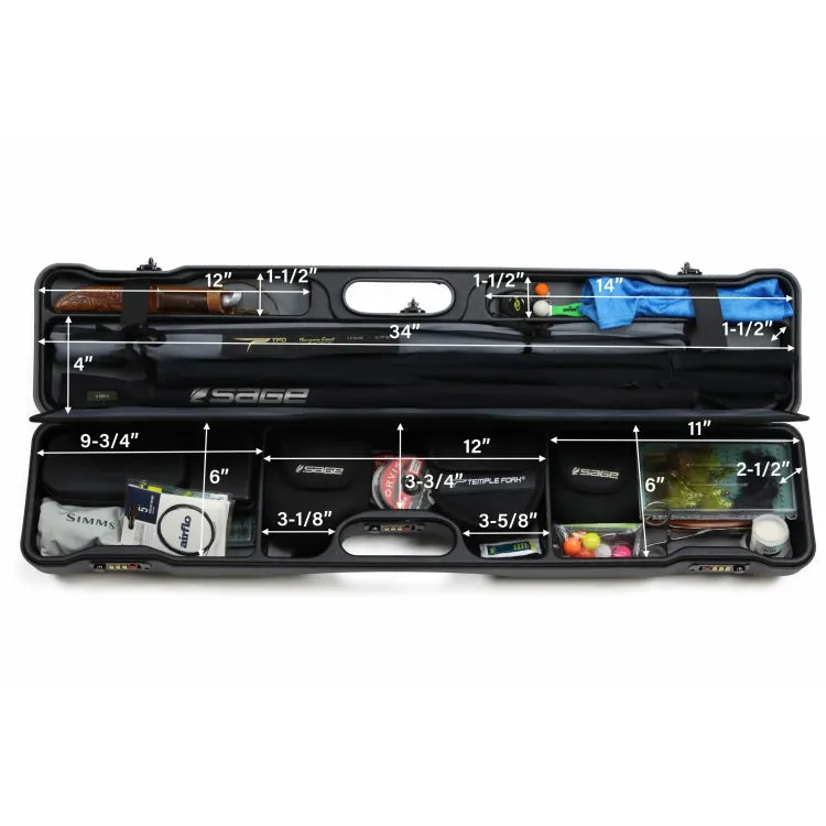 Sea Run Cases Riffle Daily Fly Fishing Rod and Reel Travel Case