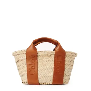 Sense Raffia Mini Tote, Caramel