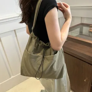 Sohiwoo New Large Capacity Versatile Shoulder Bag for Women's Summer Popular Lightweight Shoulder Crossbody Bag Minimalist Tote Handbag