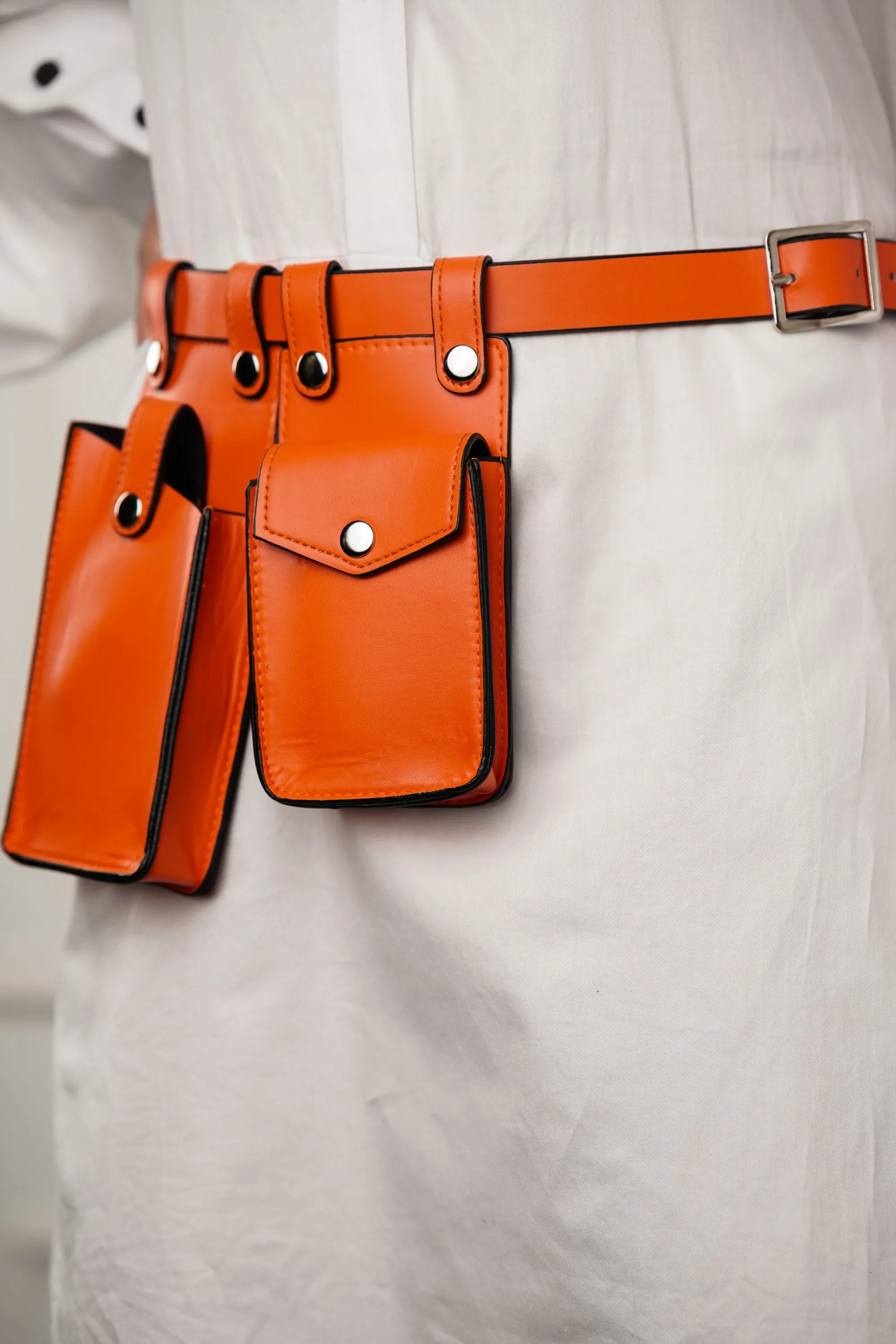 Tangy Snap Waist Belt with Utility Bags