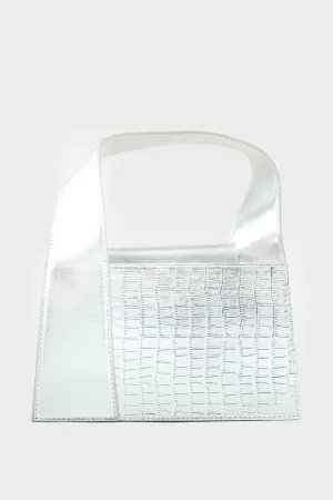 Top Handle Hand Bags BH0032-Silver