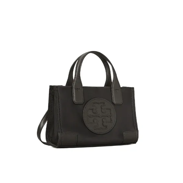 Tory Burch Nylon Ella Micro Tote Bag Black -TB82444